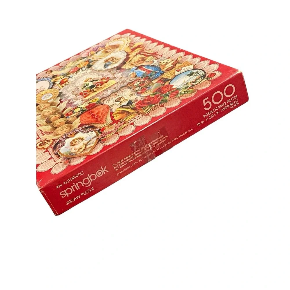 Vintage Springbok Puzzle Victorian Valentines 500 pieces 1987